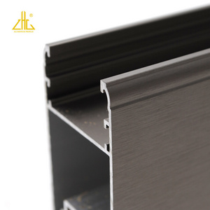 Eletrophoresis matt gloss stainless steel simulated aluminium extrusion profiles make for aluminium sliding door