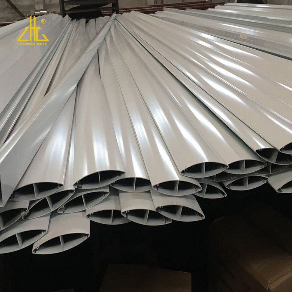 Aluminum Oval  Shutter Window Profile, AluminIum Sunshade Window Extrusions,Anodized Aluminium Profile