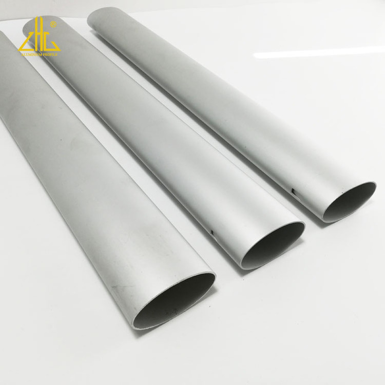 Aluminium extrusion oval tubes, aluminum anodized elliptical tube pipes for furnitures