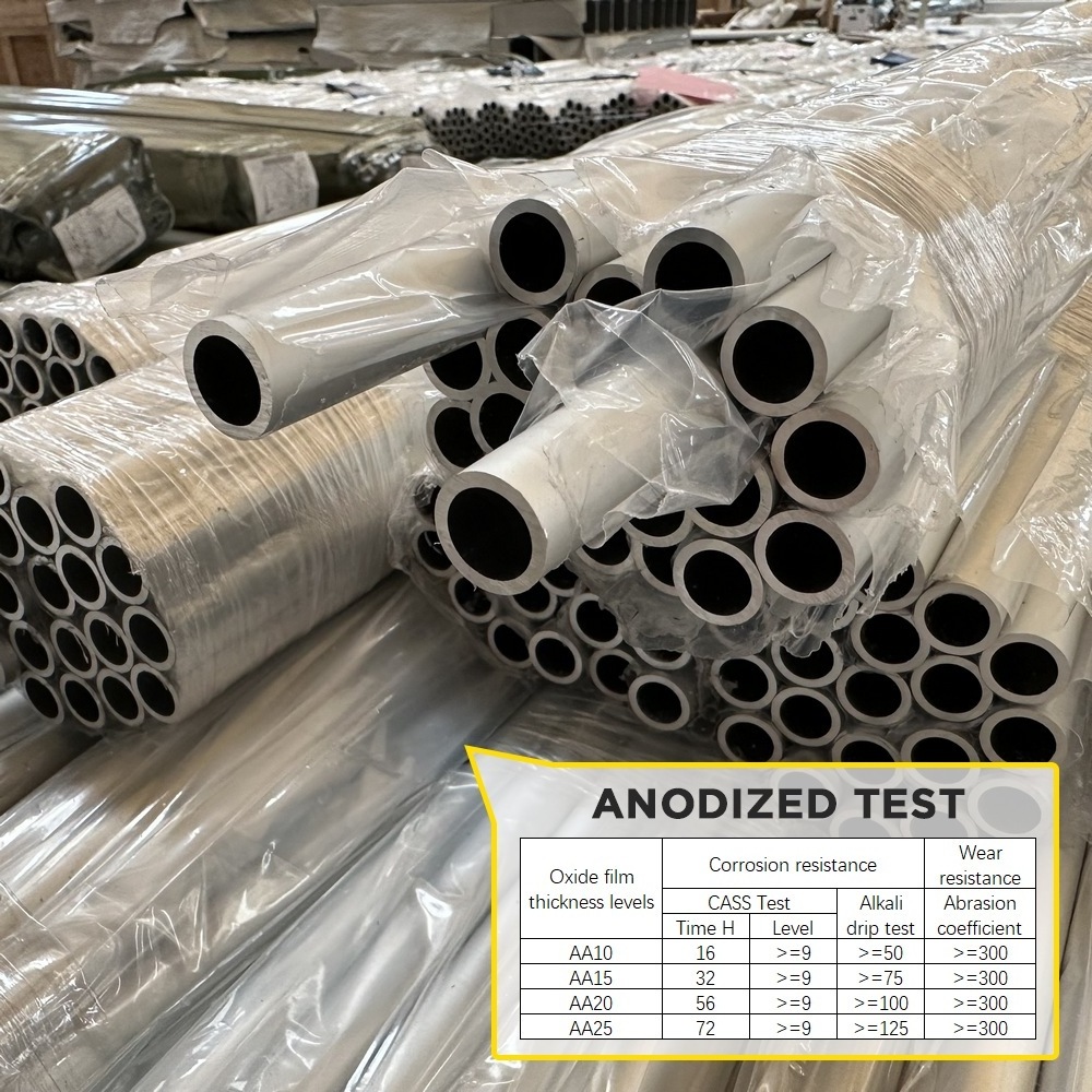 Custom High-Quality 6061 6063 6082 Tubing Seamless Aluminum Pipe Smooth Anodized Aluminum Pipe