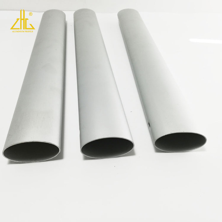 Aluminium extrusion oval tubes, aluminum anodized elliptical tube pipes for furnitures