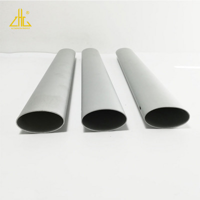 Aluminium extrusion oval tubes, aluminum anodized elliptical tube pipes for furnitures