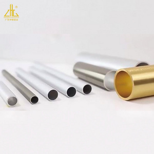 Customized 6063 aluminium pipe colored bright dip anodized 1 inch aluminum pipe tube round