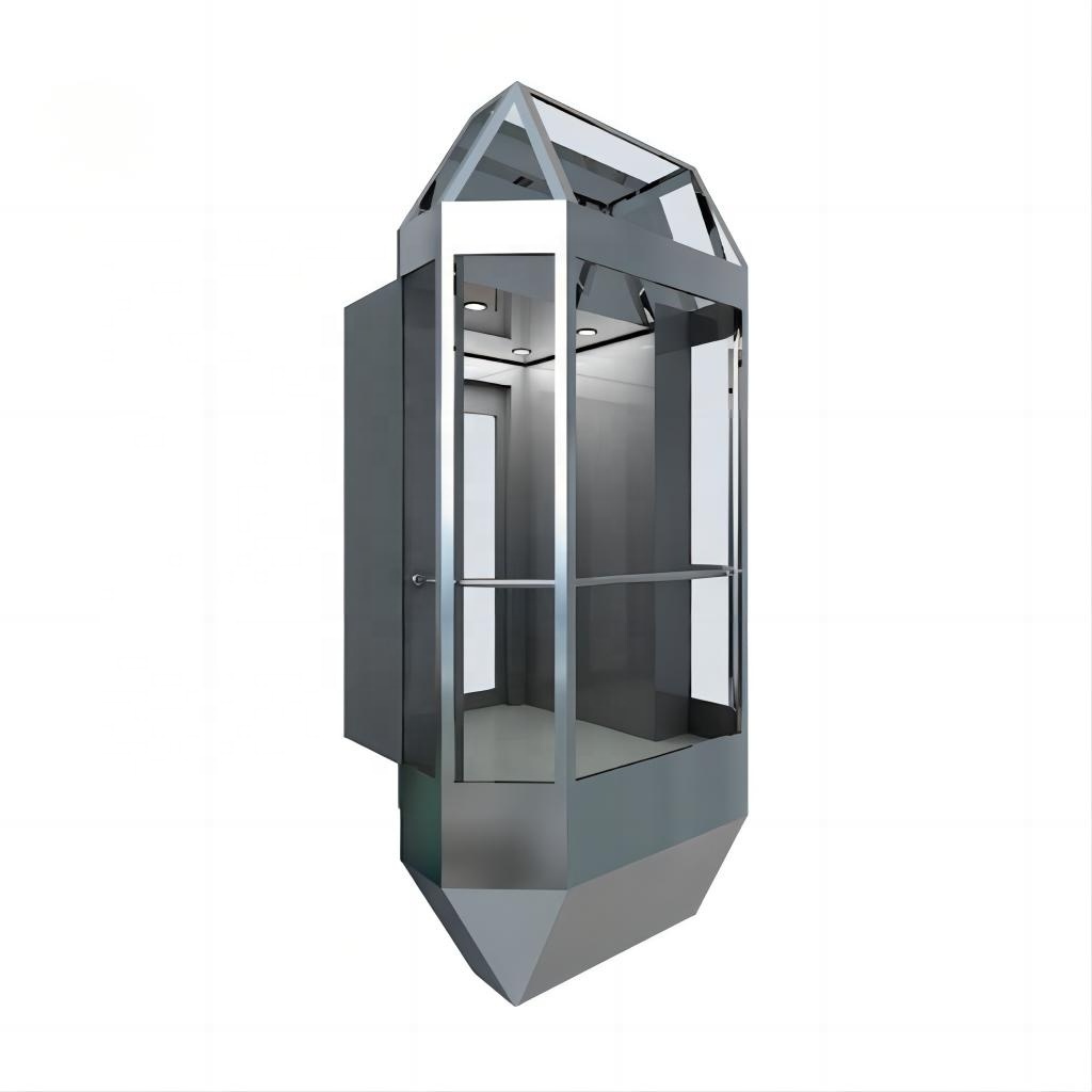 Modern Round Glass Panoramic Luxury Sightseeing Elevator For The Home indoor and outdoor