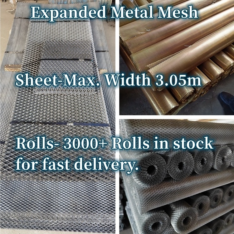 Factory Wholesale Galvanized Expanded Metal Steel Mesh With Frame For Stair Floor