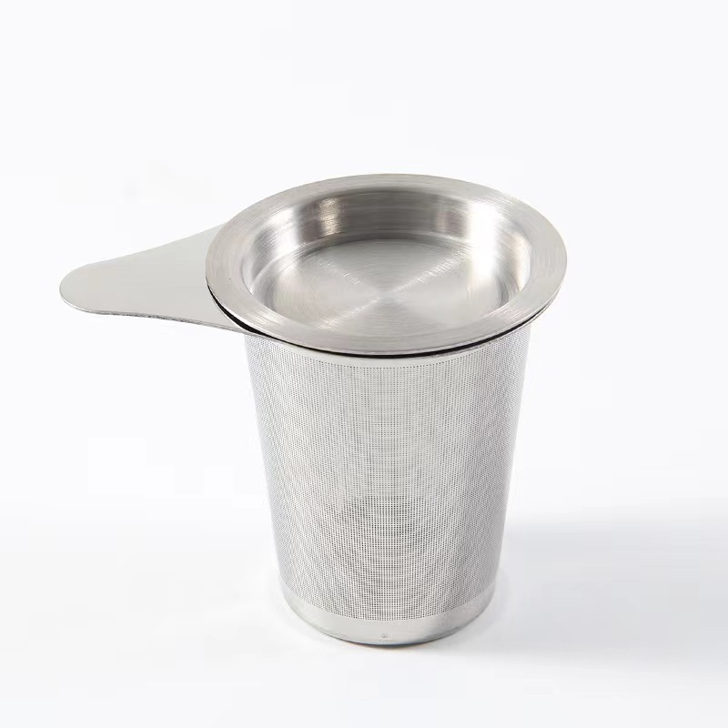 Tea Infuser Basket Stainless Steel Filter With Small Strainer And Lid ...
