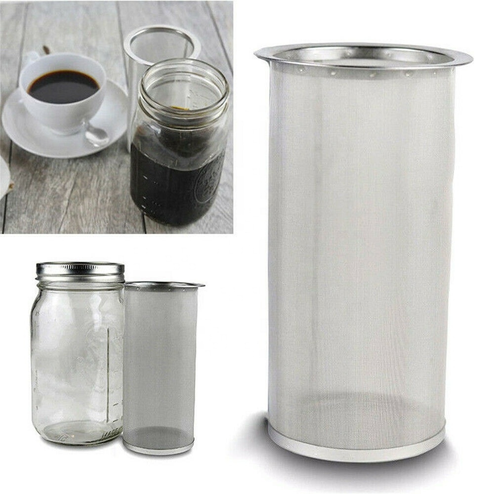 Stainless Steel Cold Brew Coffee Filter For Wide Mouth Mason Jar