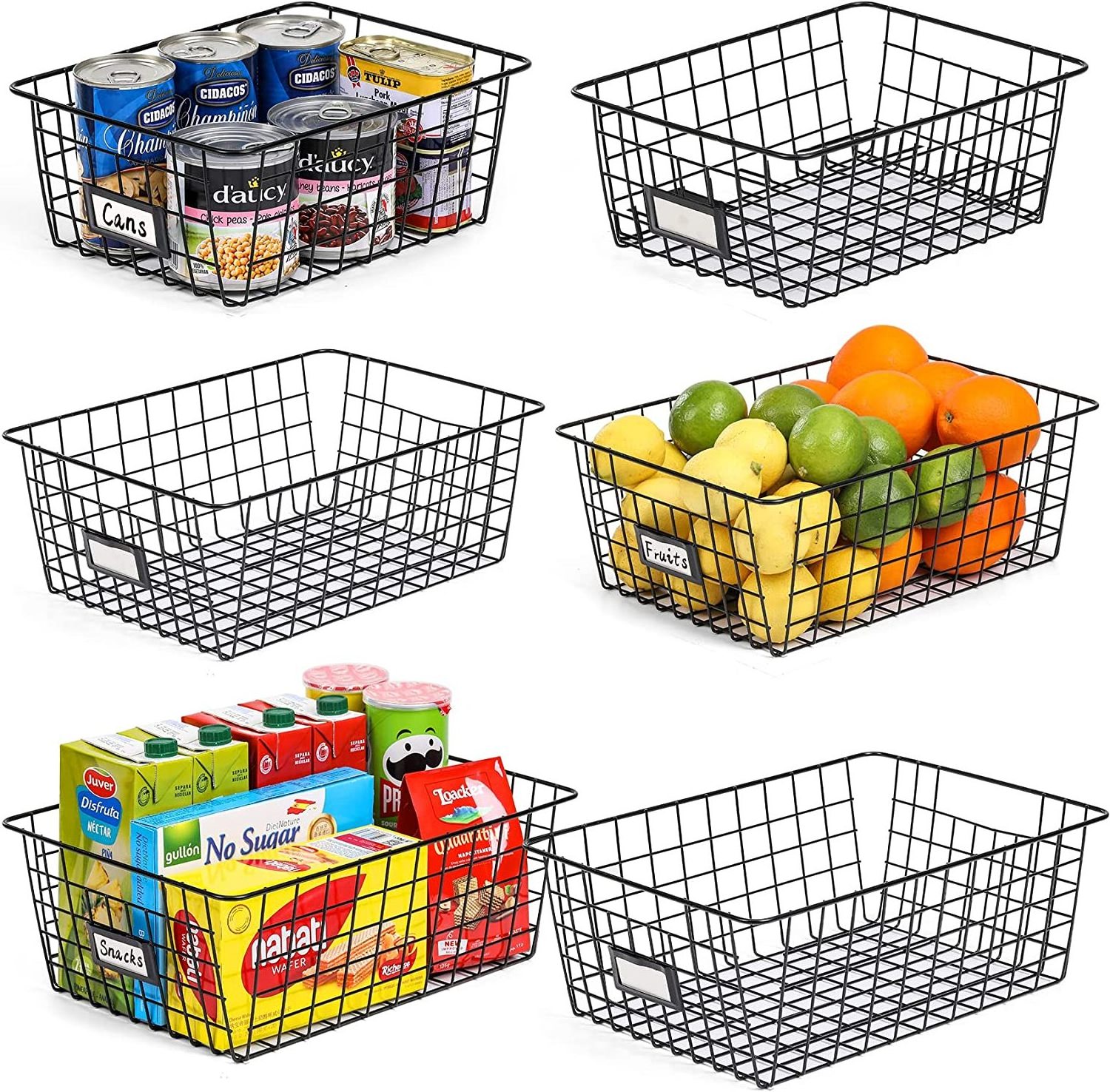 Wire Basket New Product Black Storage Basket Wire Perforated Metal Baskets