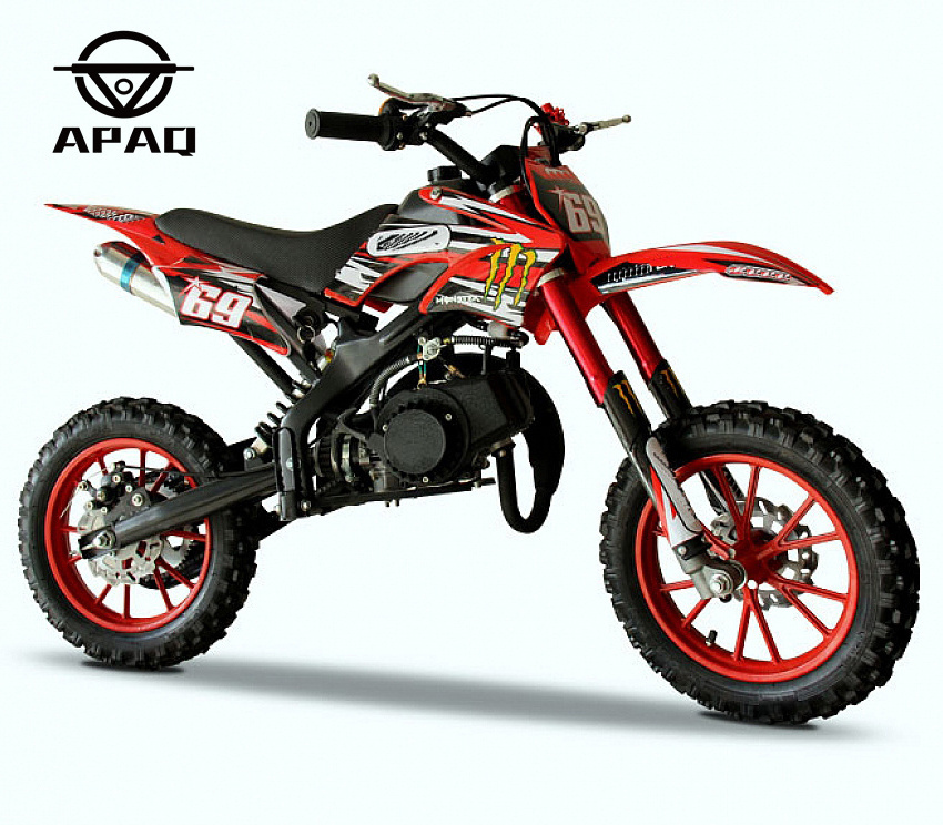 APAQ 49cc dirt bike 49cc pit bike 50cc 2stroke Kids Petrol High Quality Cross Mini Moto Motard Dirt Bike