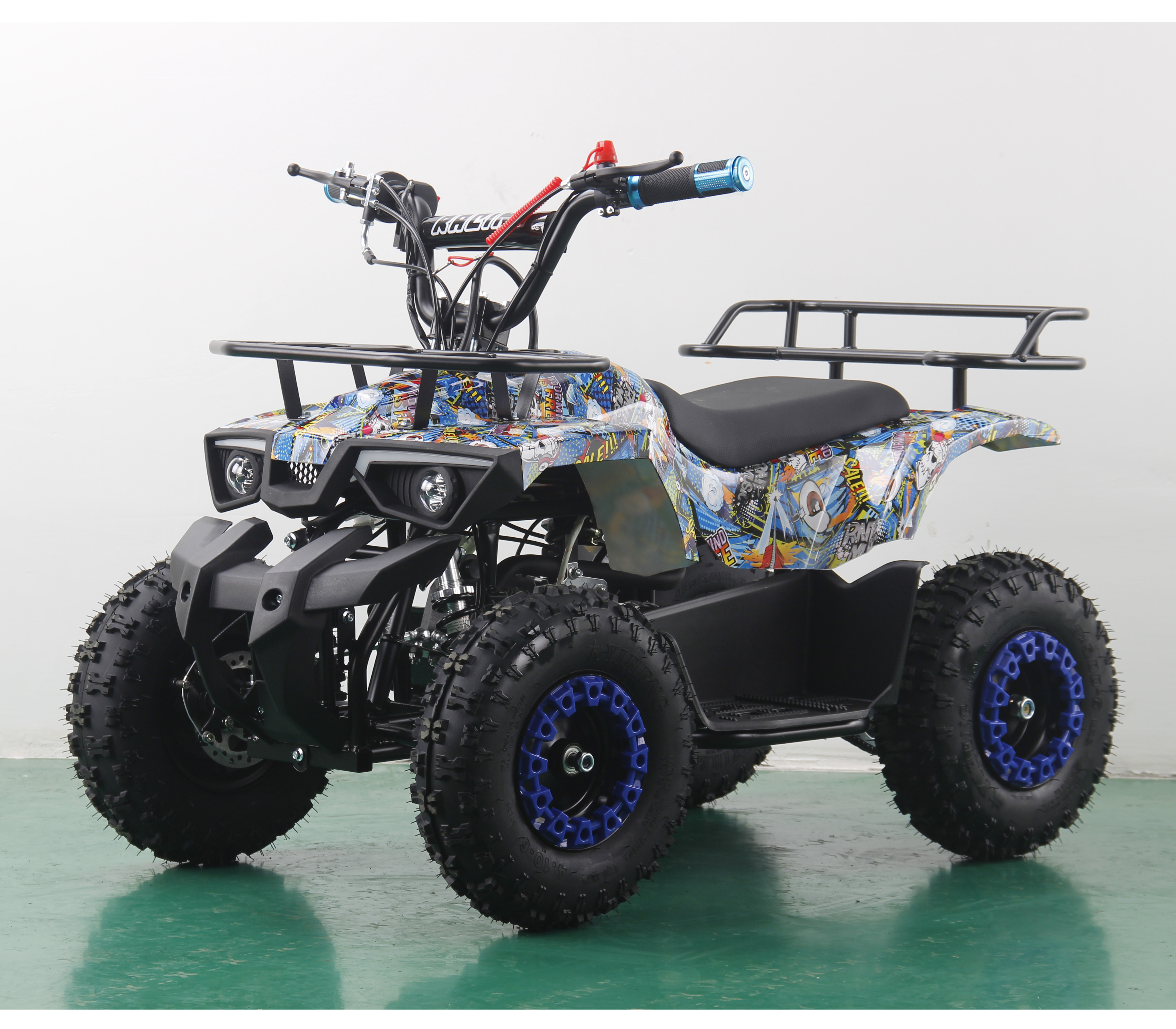 3 Speed Control Kids Electric ATV Quad Bike 36V 24V 350W 500W 800W 1000W Automatic Chain Drive Transmission Differential Disc