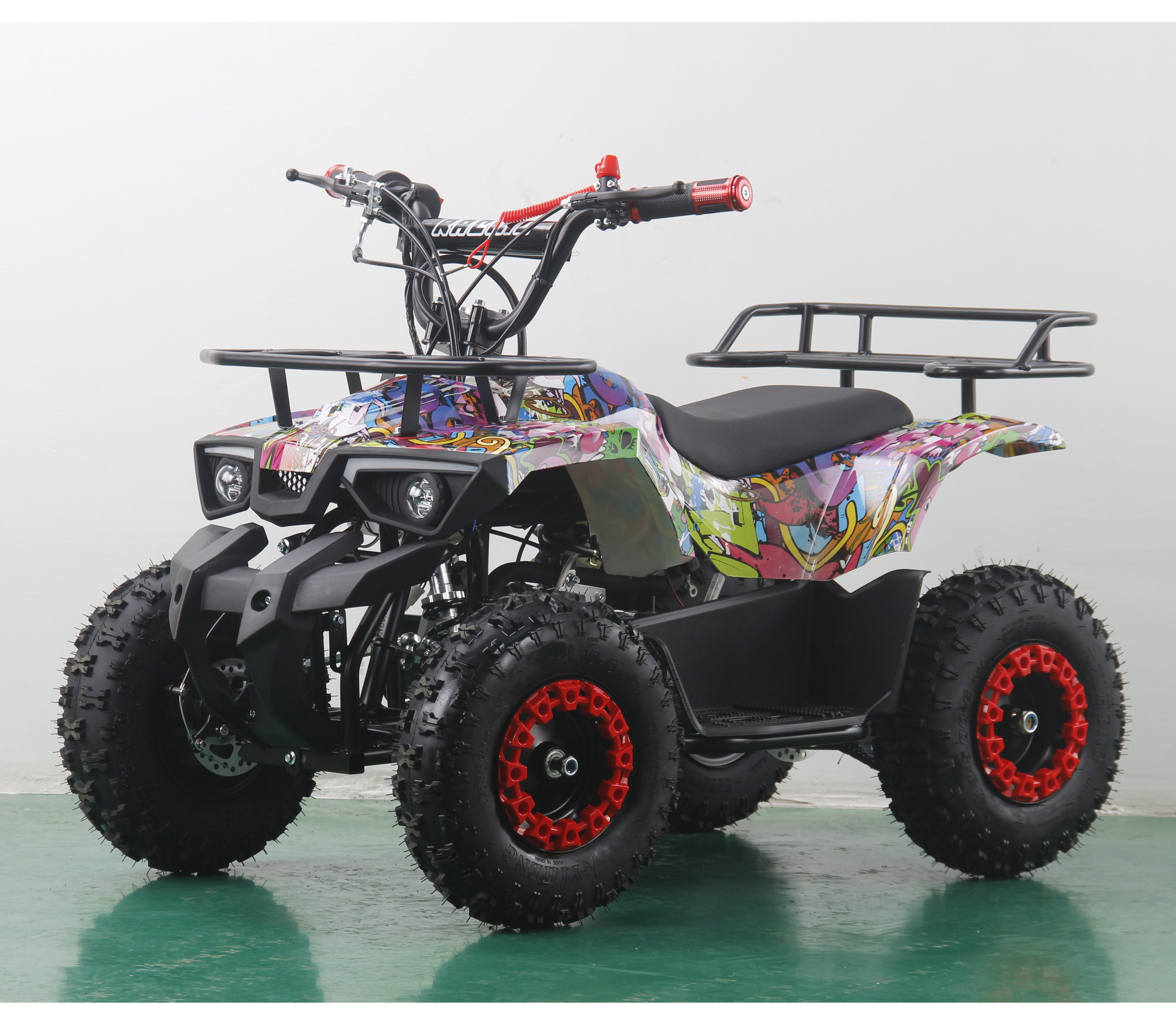 3 Speed Control Kids Electric ATV Quad Bike 36V 24V 350W 500W 800W 1000W Automatic Chain Drive Transmission Differential Disc