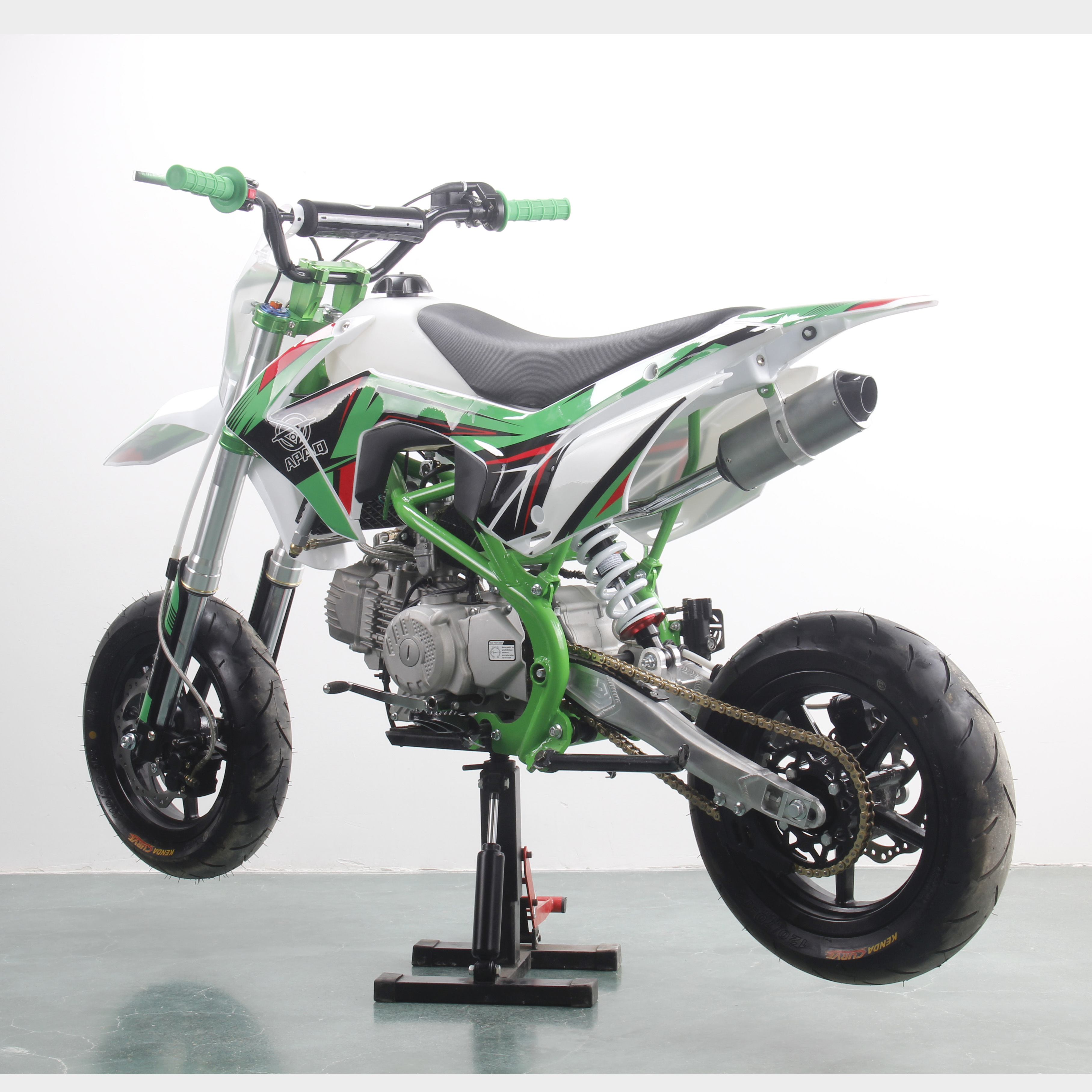 ZS 190cc motard pit bike 12/12inch slick tire pit dirt bike