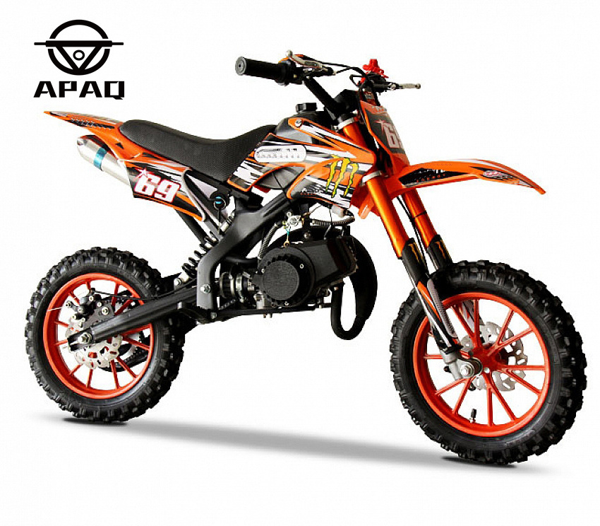 APAQ 49cc dirt bike 49cc pit bike 50cc 2stroke Kids Petrol High Quality Cross Mini Moto Motard Dirt Bike