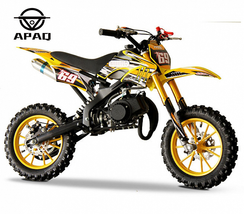 APAQ 49cc dirt bike 49cc pit bike 50cc 2stroke Kids Petrol High Quality Cross Mini Moto Motard Dirt Bike