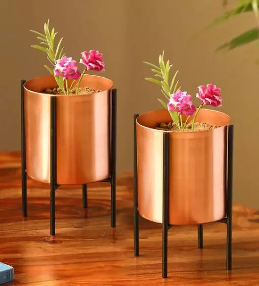 Hot Selling Flower Pot & Planter with Stand Modern Farmhouse 6 Tier Galvanized Metal Plant Stand