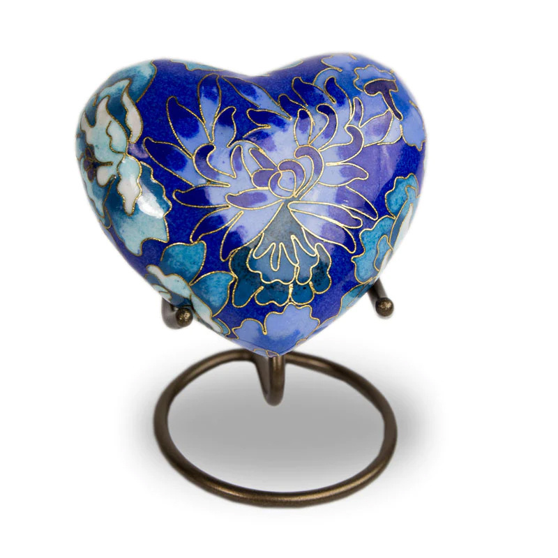 Multi color Custom design Keepsake Heart Cremation Urn Manufacturer High Quality Funeral supplies Casket coffins