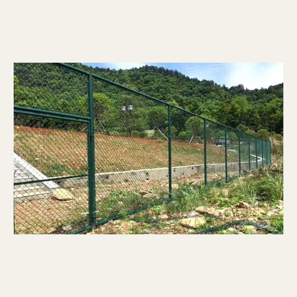 Easy to assemble PVC coated garden fence chain link fence