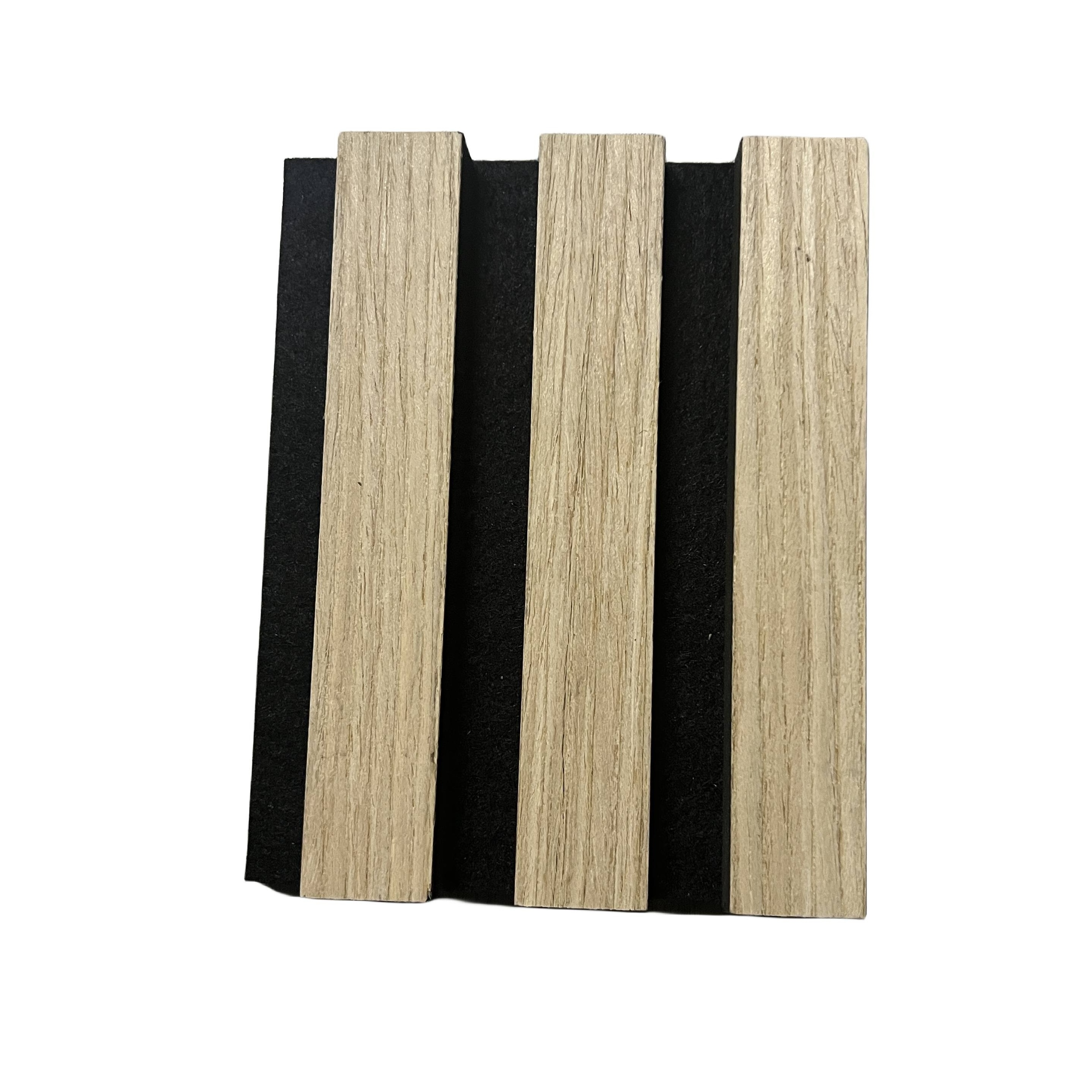 interior bedroom acoustic wall panels fluted slats soundproof oak ceiling panel for house decoration