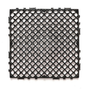 Interlocking Snap-in Easy Lock Recycled Plastic Grid Underlay Click Flooring Base For Composite Wood Plastic Wpc Deck Tiles