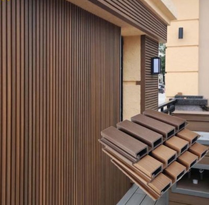 3D wall outdoor cover cladding planks of WPC External Decorative exterior wall panels WPC facade cladding