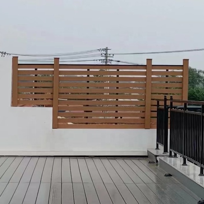 wood composite fence slats 90*20mm section fencing for outdoor