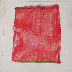 PE raschel onion mesh bag for vegetables with drawstring 50*80 cm