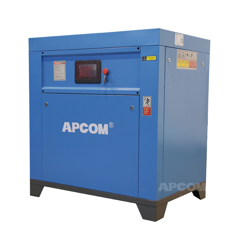 APCOM Low noise 11KW wholesale rotary compressor de ar 15 hp 11 kw pump price screw air compressor