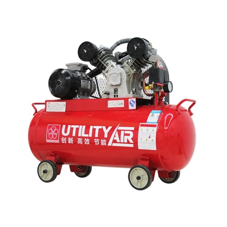 Low Noise APCOM Belt drive 3 phase 3 hp 3hp 2.2 kw 2.2kw piston air compressor