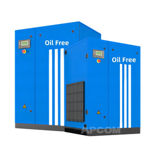 APCOM 15-160 kw Oilfree AirCompressor 8-40 bar Water Cooled  Oil free Air Compressor 55 75 90 KW Air-Compressor