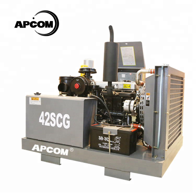 APCOM 185 CFM air compressor for machine portable screw 185CFM air compressor for sand blasting