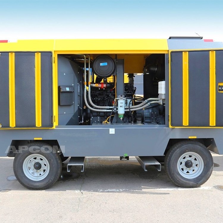 Atlas V900 Copco Diesel Portable Screw Air Compressor For Mining Quarry High Pressure 25bar 360psi 800 cfm 950cfm Atlascopco