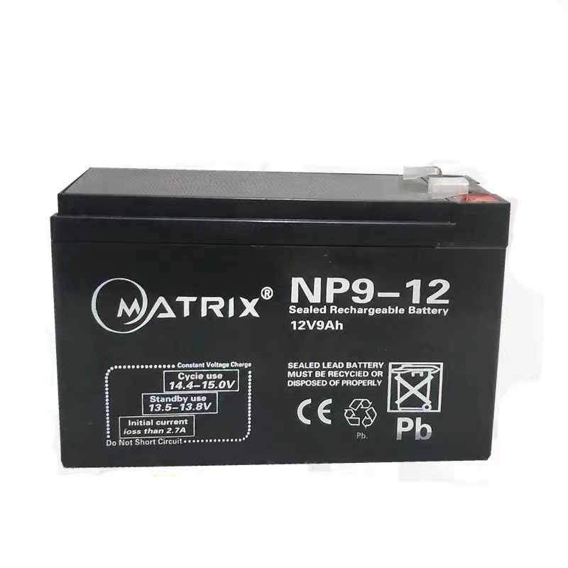 Matrix 12V9Ah Np9-12 Wholesale Sealed Cell Maintenance Free Elevator Emergency Light Lead Acid Battery