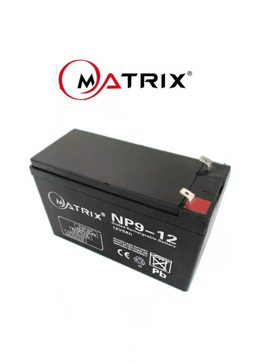 Matrix 12V9Ah Np9-12 Wholesale Sealed Cell Maintenance Free Elevator Emergency Light Lead Acid Battery