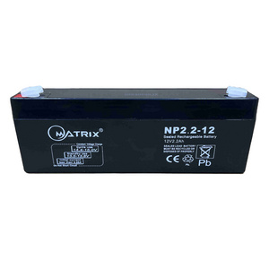 Matrix 12V2.2Ah NP2.2-12 High Quality Sealed  Maintenance free lead acid battery Elevator emergency lead acid battery