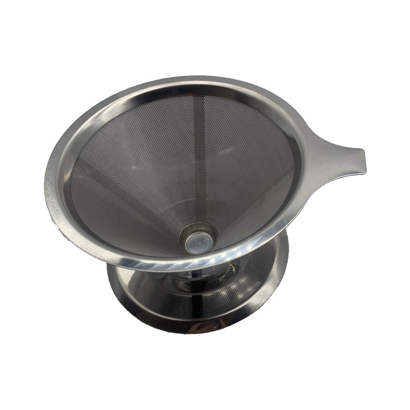 Paperless Coffee Filter Fine Mesh Reusable Stainless Steel Pour Over Coffee Dripper Cone Filter  Coffee Maker