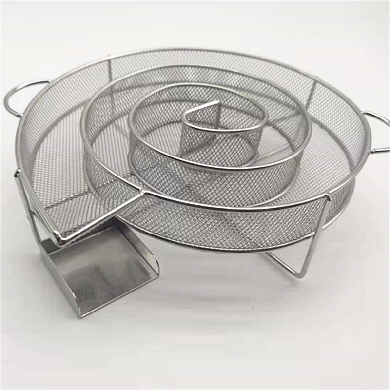 Cold Smoke Generator,Round Shape Cold Smoke Generator Barbecue Net Stainless Steel Smoker Tray