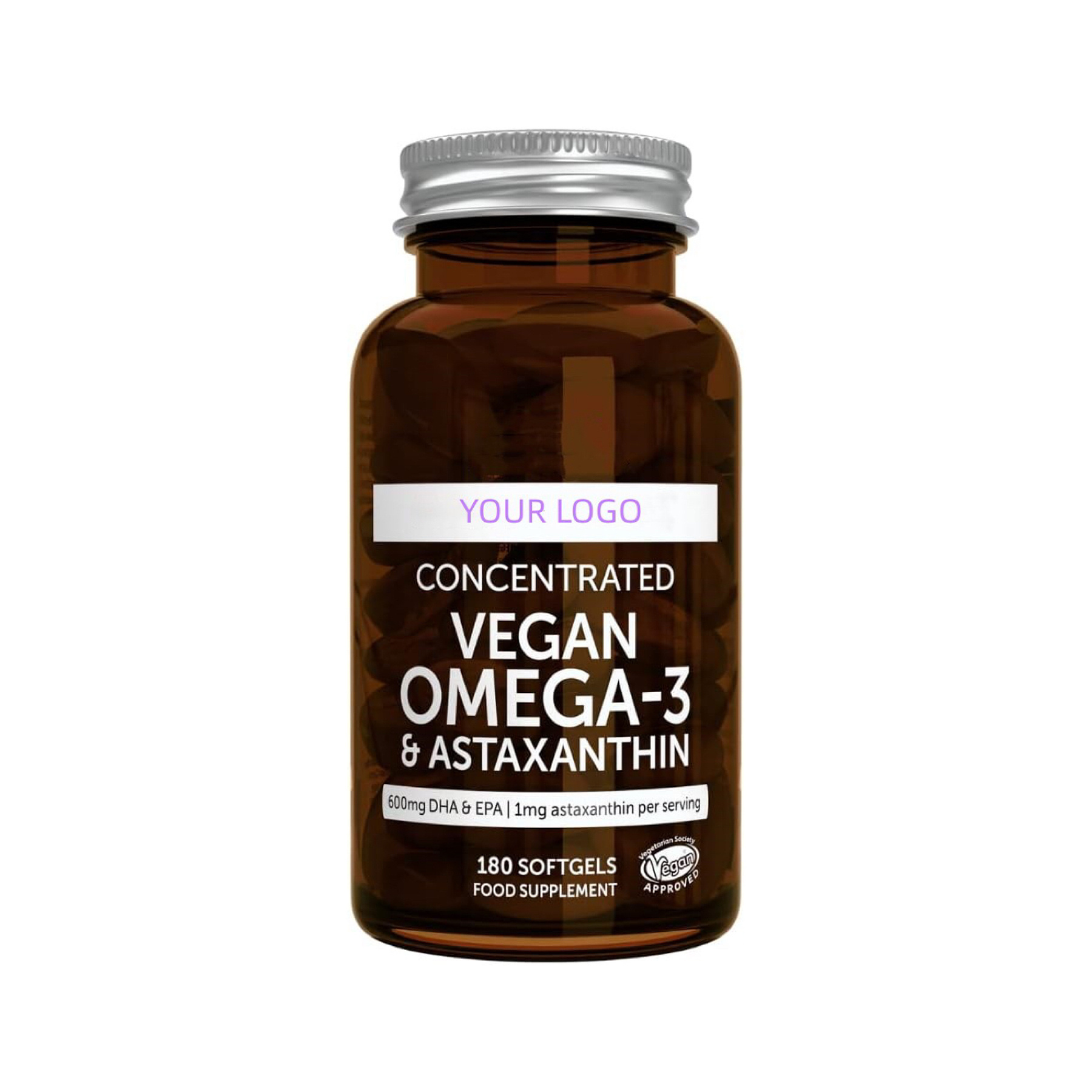 Manufacturer Pure Essential Vegan Omega 3 & Astaxanthin High Concentration EPA DHA Algae Oil OEM