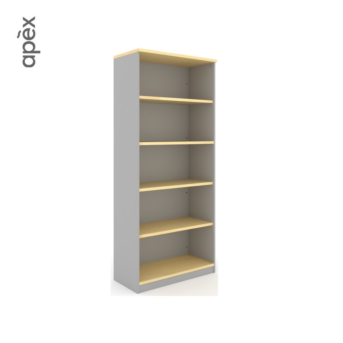 Top Sale Office Furniture Furniture Wooden Office File Storage High Cabinet Open Shelf 5 Tier File Book Shelf for School Library