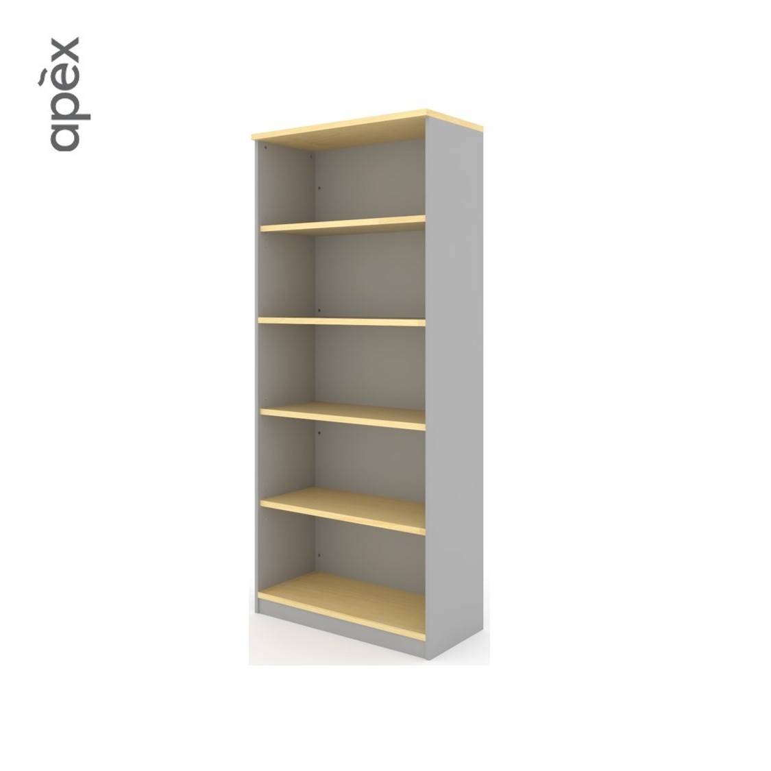 Top Sale Office Furniture Furniture Wooden Office File Storage High Cabinet Open Shelf 5 Tier File Book Shelf for School Library