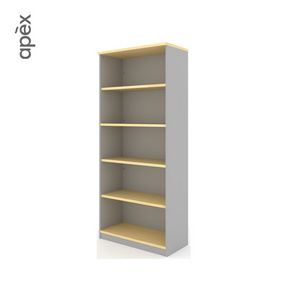 Top Sale Office Furniture Furniture Wooden Office File Storage High Cabinet Open Shelf 5 Tier File Book Shelf for School Library