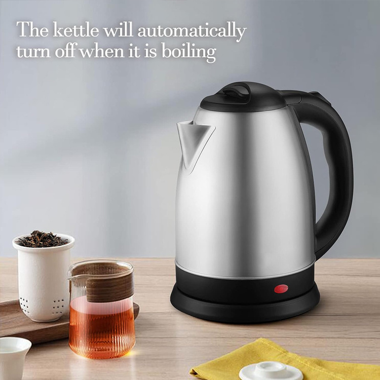 Popular Electric Kettle 2L Hot Water Kettle Stainless Steel Electric Kettle Wasserkocher BPA-Free Water Warmer Elektrische Ketel