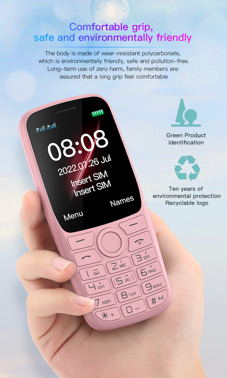 In stock 24H delivery Telephone de Fonction Dual Sim Card Dual Standby Dialer Telephone Mini Feature phone 2G mobile phone