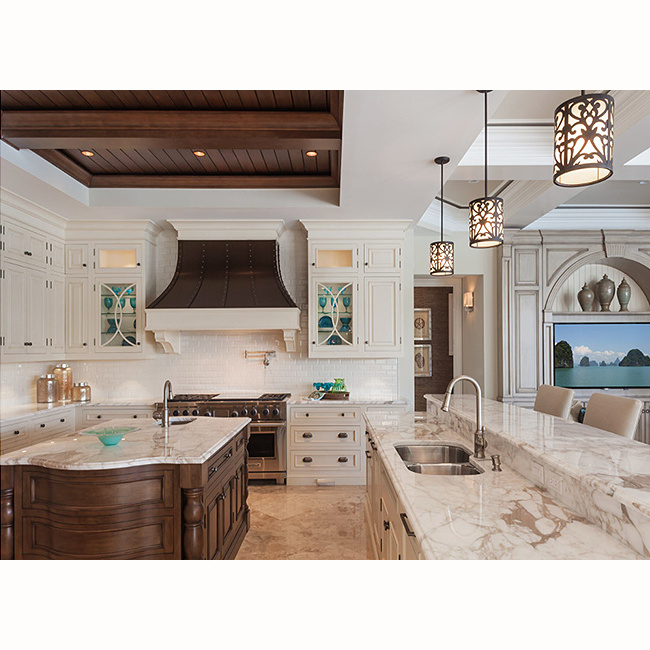 Luxury custom island cabinets design white antique solid modern galley kitchen wood cabinet door