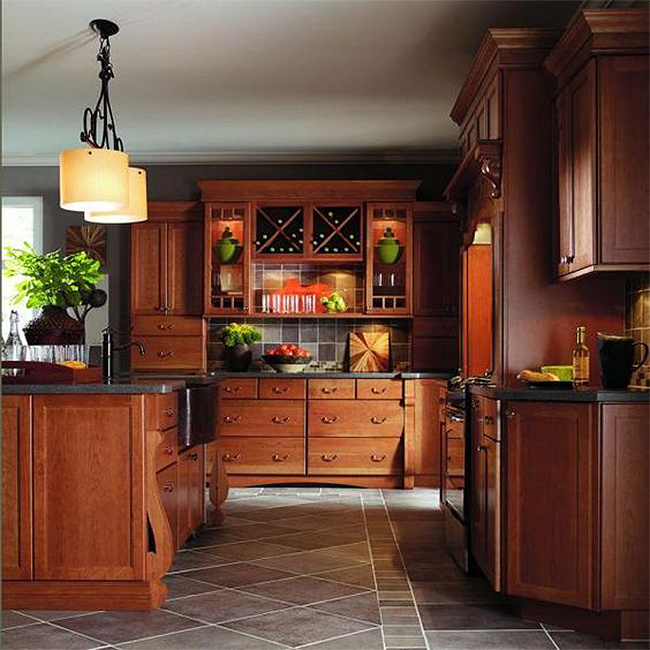 Cherry wood storage pantry wall cupboards and cabinets ideas log cabin modern farmhouse kitchen