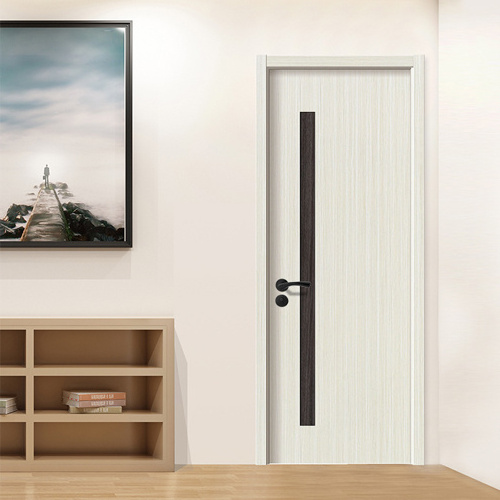 Waterproof wpc door design wood plastic composite wpc door in Guangzhou