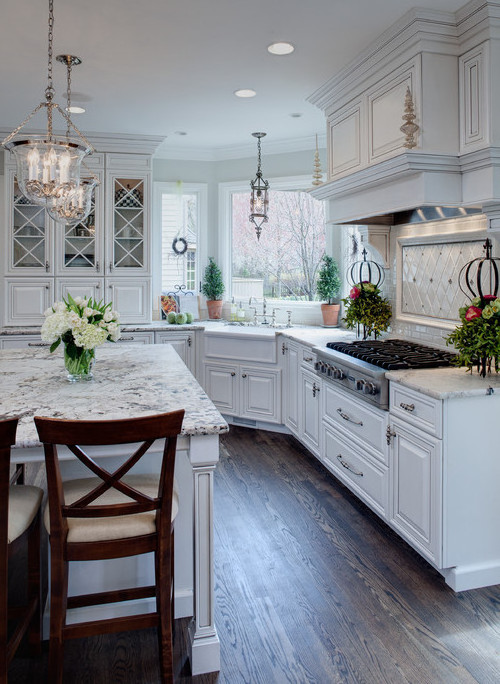 custom built home kitchen design pantry grey and white shaker style solid wood  kitchen cabinets