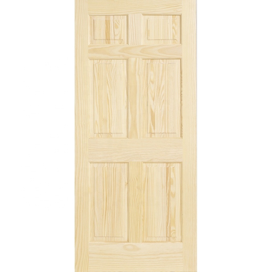 Customization wooden simple modern interior wood door suppliers hotels prices solid oak french swing doors