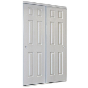 White painting solid wood bifold closet doors for wardrobe