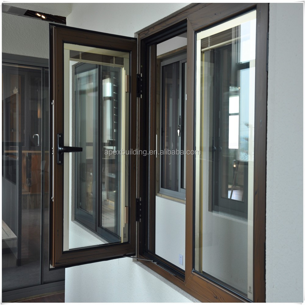 stainless steel blind insert glass aluminum windows