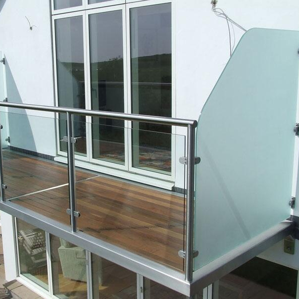 Wholesale designs glass railing for balcony with stainless steel railing ss